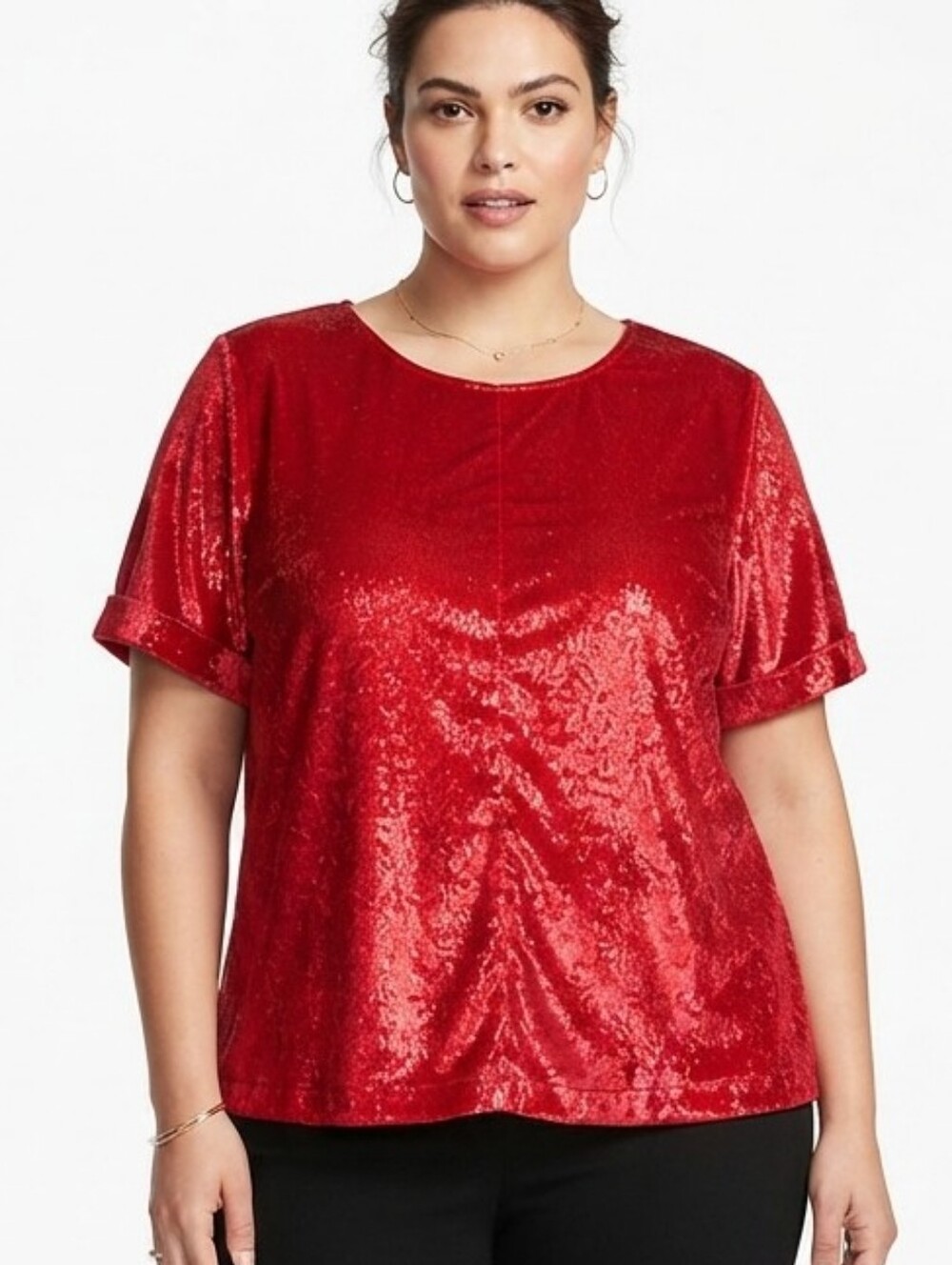 Lane Bryant Velvet Shimmer Top